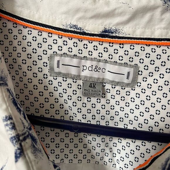 Paper denim cloth men’s shirt size 4X 100% cotton. - Picture 6 of 7